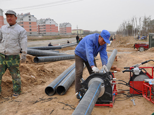 PE給水管施工現場