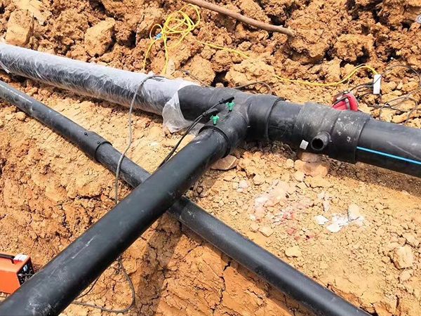 鋼絲（sī）網骨架管施工現場