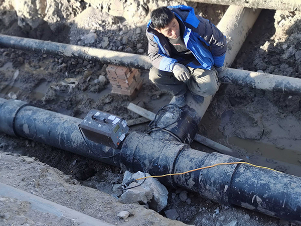 鋼絲網（wǎng）骨架管施工現場